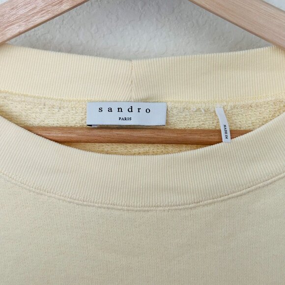 π» Sandro π» Cotton sweatshirt with Lettering "Walk To The Sun", 2 (Medium) - Picture 8 of 10